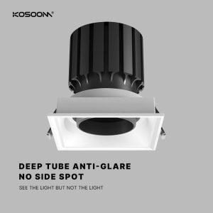 Potente Downlight LED 15W 700LM – Bridgelux C8 – Serie Cuadrada – SLF08015S – Kosoom