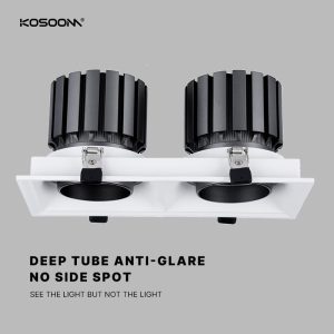 Downlight Personalizable con Doble Lente LED de 40W Alto Lumen – Bridgelux V13C – Edición Especial – SLF12540S2 – KOSOOM