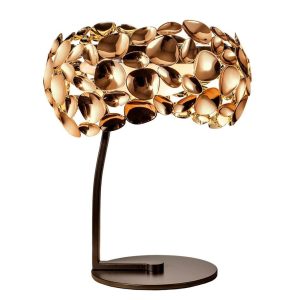 Lámpara de mesa oro rosa NARISA G9