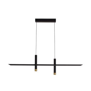 Lámpara lineal negra y dorada ESPARTA LED 30W